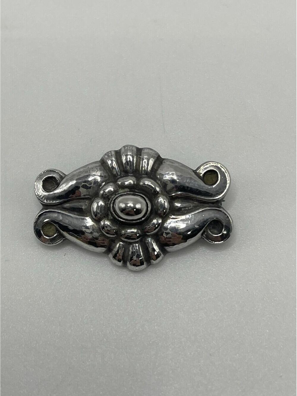 Georg Jensen Sterling Silver Brooch #87 Denmark Art Nouveau Vintage